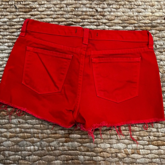 J.Brand red jean shorts size 25. - Picture 2 of 2